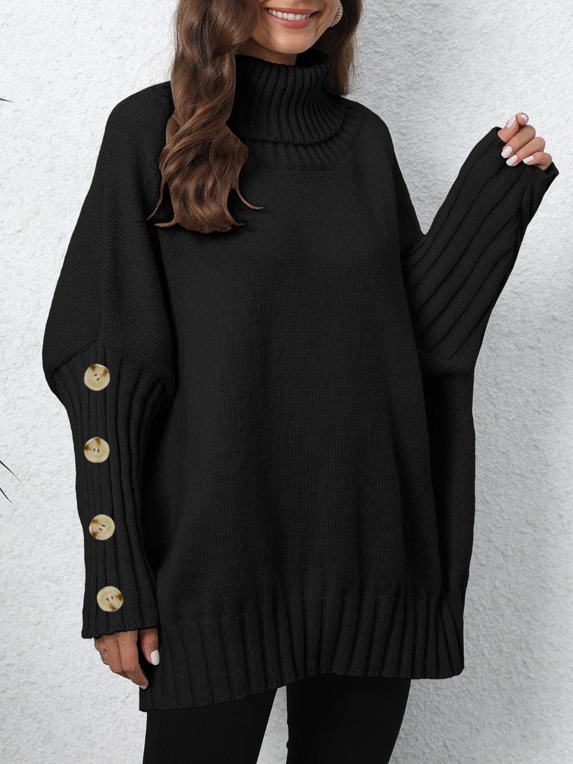 Turtleneck Long Sleeve Sweater